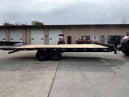 New 2026 Down 2 Earth Trailers 22' Deckover - Hydraulic Tilt Trailer w/ Winch Plate - 14000#GVWR