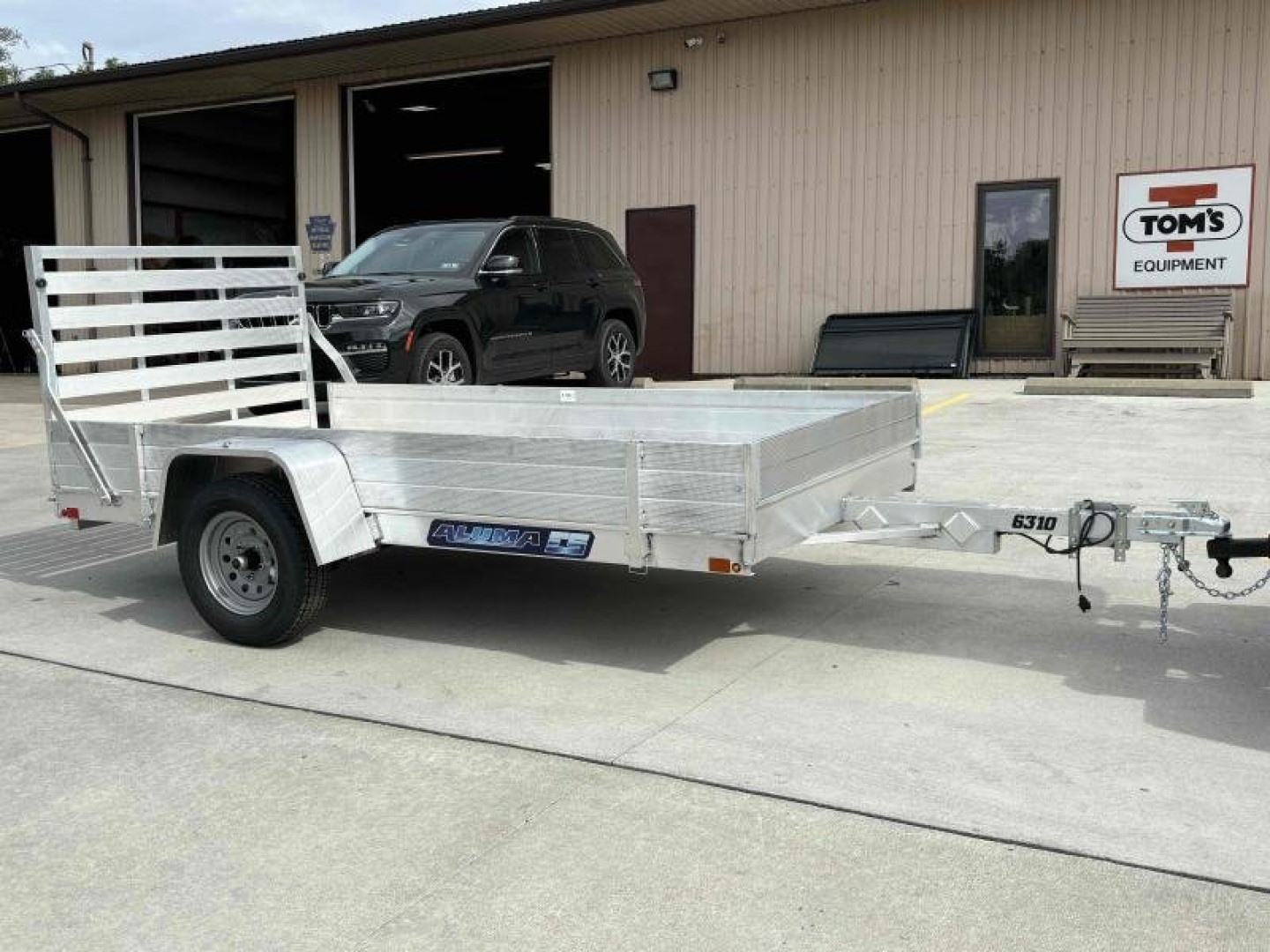 New 2026 Aluma Trailers 6310ES Aluminum Utility Trailer W/ Ramp & 12" Side Kit - 2000# GVWR