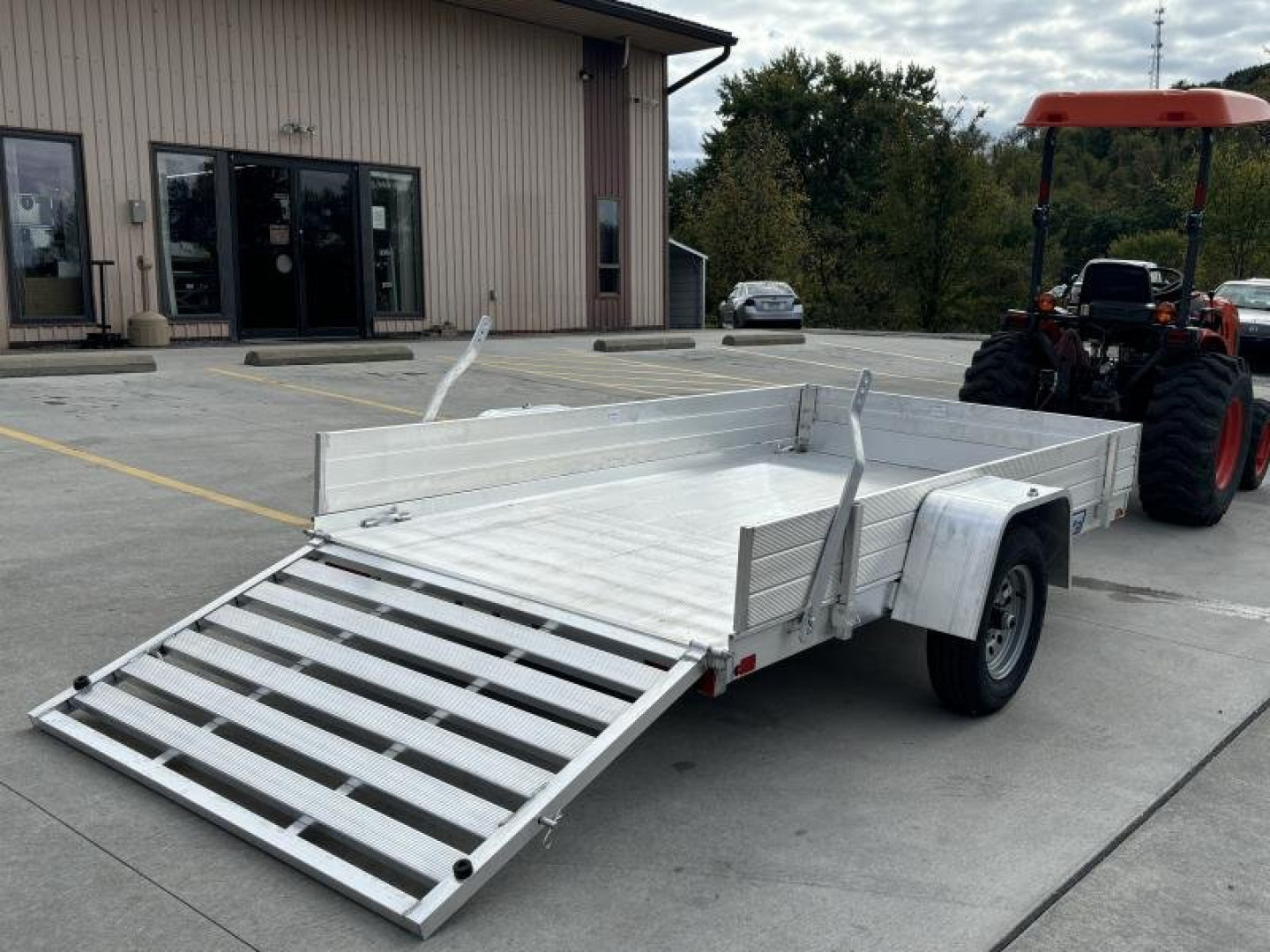 New 2026 Aluma Trailers 6310ES Aluminum Utility Trailer W/ Ramp & 12" Side Kit - 2000# GVWR