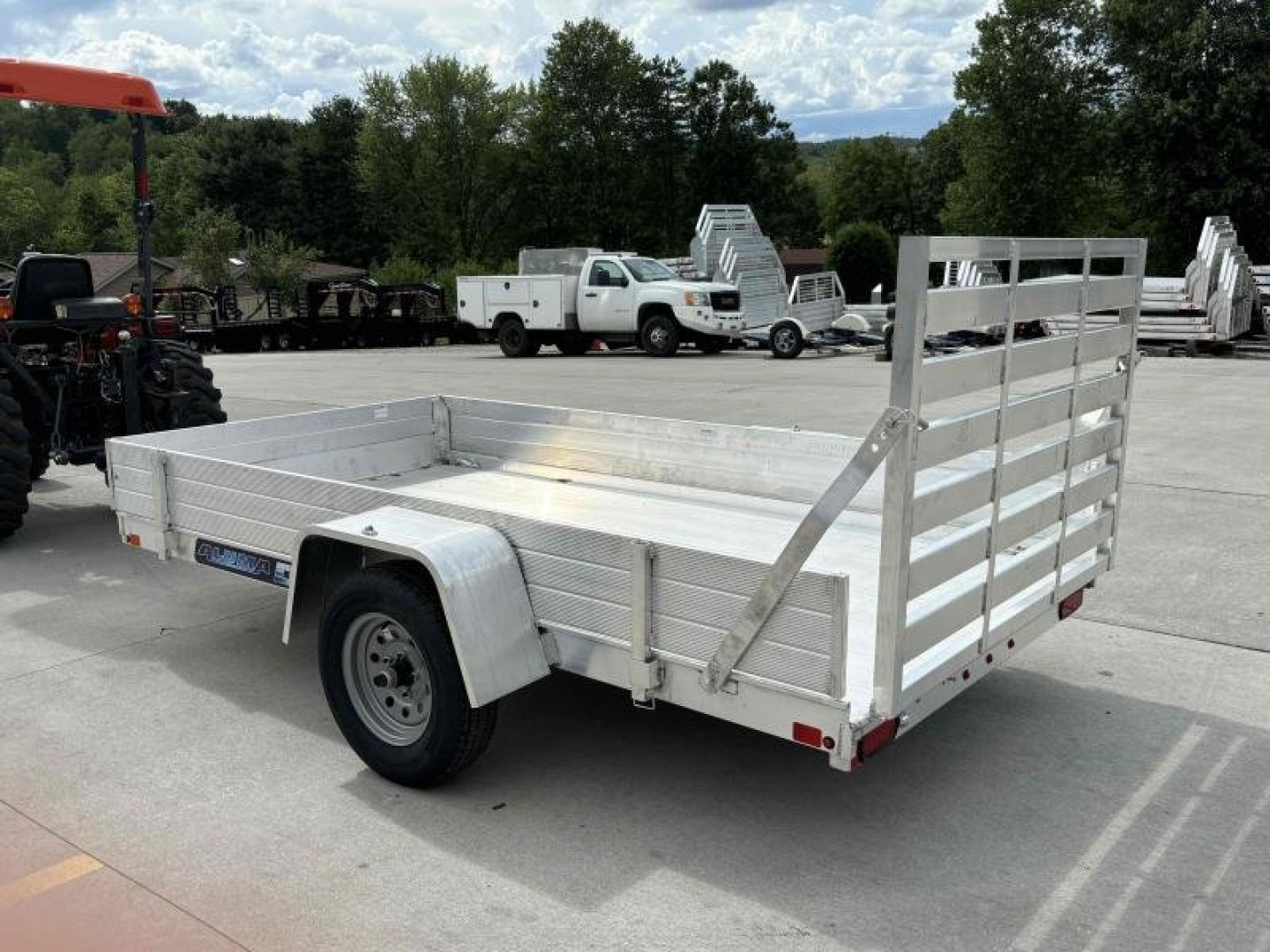 New 2026 Aluma Trailers 6310ES Aluminum Utility Trailer W/ Ramp & 12" Side Kit - 2000# GVWR