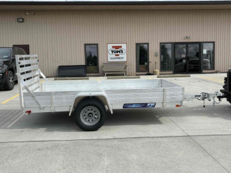 New 2026 Aluma 6310ES Aluminum Utility Trailer W/ Ramp & 12  Side Kit - 2000# GVWR