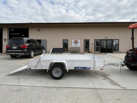 New 2026 Aluma Trailers 6310ES Aluminum Utility Trailer W/ Ramp & 12" Side Kit - 2000# GVWR