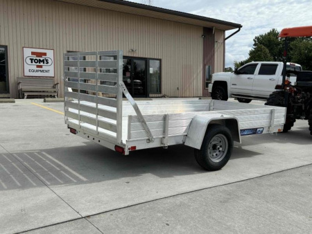 New 2026 Aluma Trailers 6310ES Aluminum Utility Trailer W/ Ramp & 12" Side Kit - 2000# GVWR