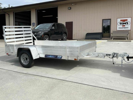 New 2026 Aluma Trailers 6310ES Aluminum Utility Trailer W/ Ramp & 12" Side Kit - 2000# GVWR