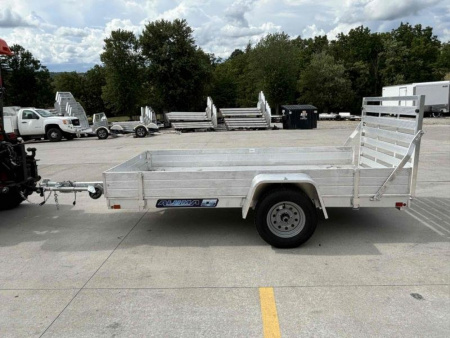 New 2026 Aluma Trailers 6310ES Aluminum Utility Trailer W/ Ramp & 12" Side Kit - 2000# GVWR