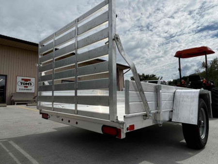 New 2026 Aluma Trailers 6310ES Aluminum Utility Trailer W/ Ramp & 12" Side Kit - 2000# GVWR