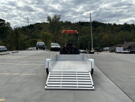 New 2026 Aluma Trailers 6310ES Aluminum Utility Trailer W/ Ramp & 12" Side Kit - 2000# GVWR