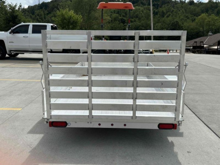 New 2026 Aluma Trailers 6310ES Aluminum Utility Trailer W/ Ramp & 12" Side Kit - 2000# GVWR