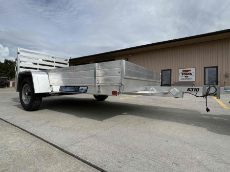 New 2026 Aluma Trailers 6310ES Aluminum Utility Trailer W/ Ramp & 12" Side Kit - 2000# GVWR