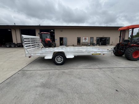New 2026 Aluma Trailers 7815S-TG Utility Trailer W/ Electric Brakes - Ramp - 4250# GVWR