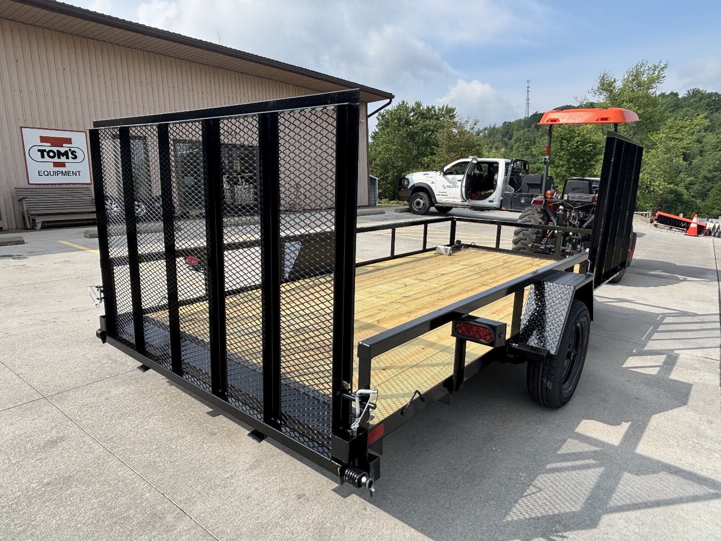 New 2026 Premier Trailers 76"X14' Utility Trailer W/ Side Load Ramp - 2995# GVWR