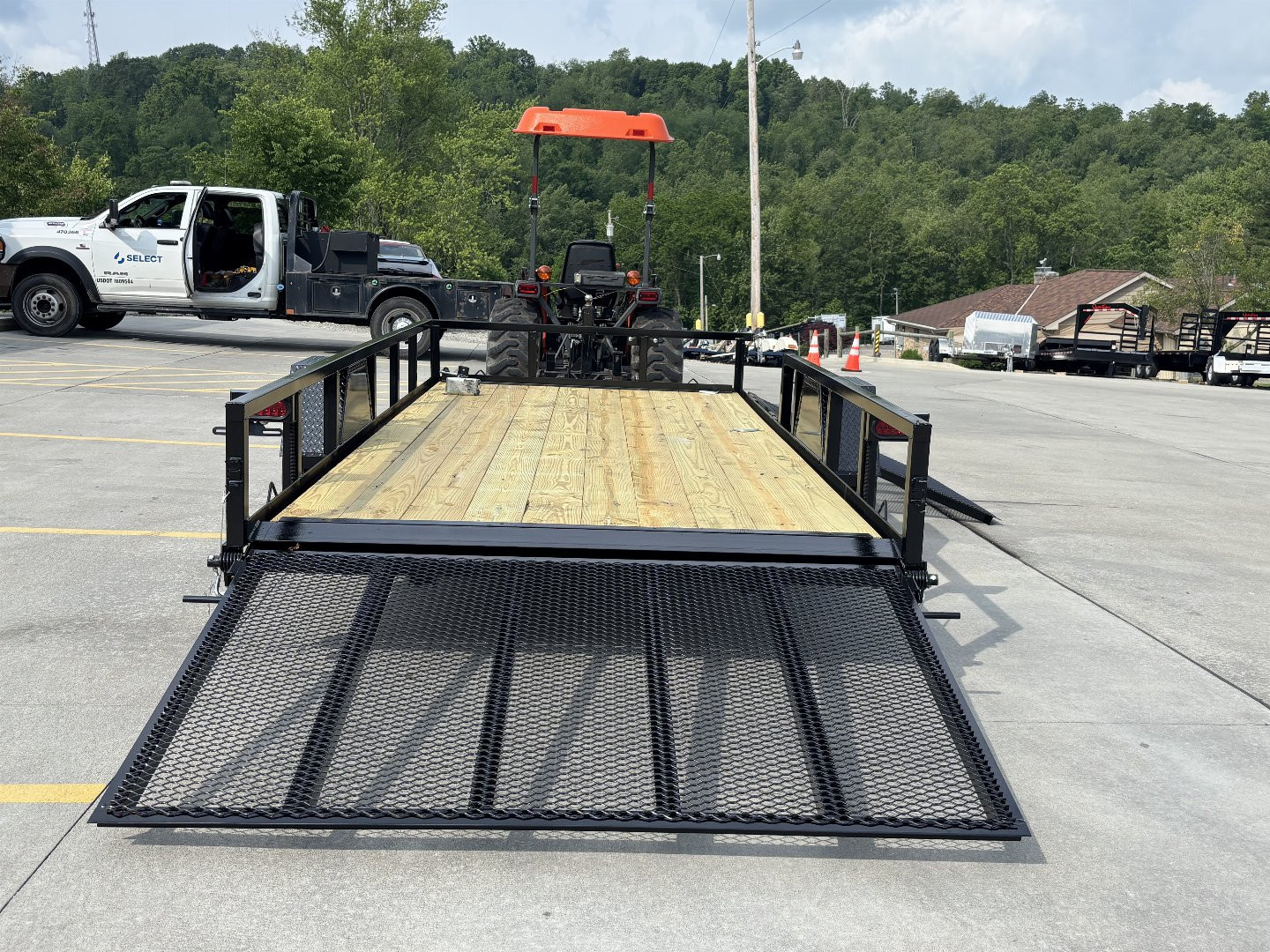 New 2026 Premier Trailers 76"X14' Utility Trailer W/ Side Load Ramp - 2995# GVWR