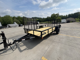 New 2026 Premier Trailers 76"X14' Utility Trailer W/ Side Load Ramp - 2995# GVWR