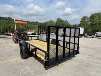 New 2026 Premier Trailers 76"X14' Utility Trailer W/ Side Load Ramp - 2995# GVWR