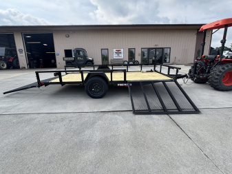 New 2026 Premier Trailers 76"X14' Utility Trailer W/ Side Load Ramp - 2995# GVWR