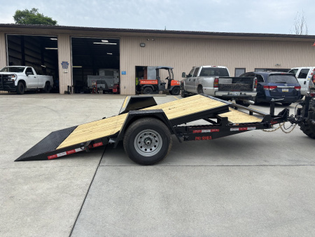 New 2026 Quality Trailers 14' Equipment Wood Deck Tilt - 7000# GVWR