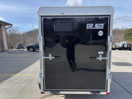 New 2025 Car Mate Trailers 5X8 ECV Enclosed Trailer W/ Ramp Door - 2990# GVWR- Black -