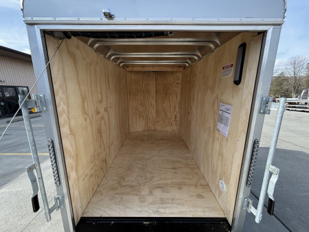 New 2025 Car Mate Trailers 5X8 ECV Enclosed Trailer W/ Ramp Door - 2990# GVWR- Black -