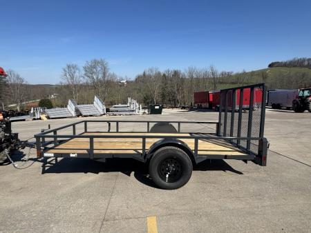 New 2026 Belmont Trailers 76 X12' Utility Trailer (Black) 2999# GVWR