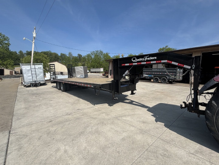 New 2026 Quality Trailers 30' (25'+5' Dove Tail) Pro Series Gooseneck Deckover Trailer - 25000# GVWR
