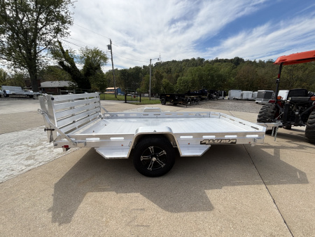 New 2026 Aluma Trailers 7712H-BT Executive Series Aluminum Utility Trailer W/ Bi Fold Ramp - 2990# GVWR