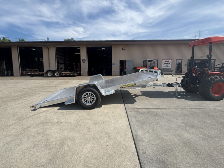 New 2026 Aluma Trailers 8214H-TILT Aluminum Single Axle Heavy Tilt Utility Trailer - Electric Brakes - 5200# GVWR
