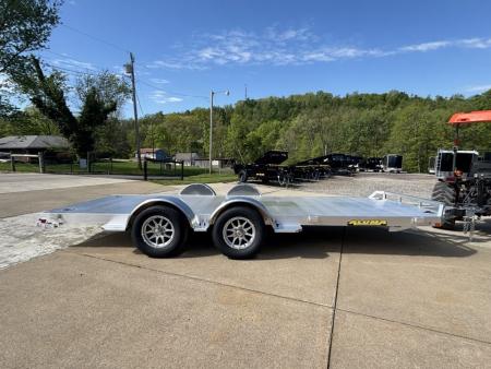 New 2027 Aluma Trailers 8218 R Tandem Axle Aluminum Car Hauler - W/ Slide Out Ramps - 7000# GVWR