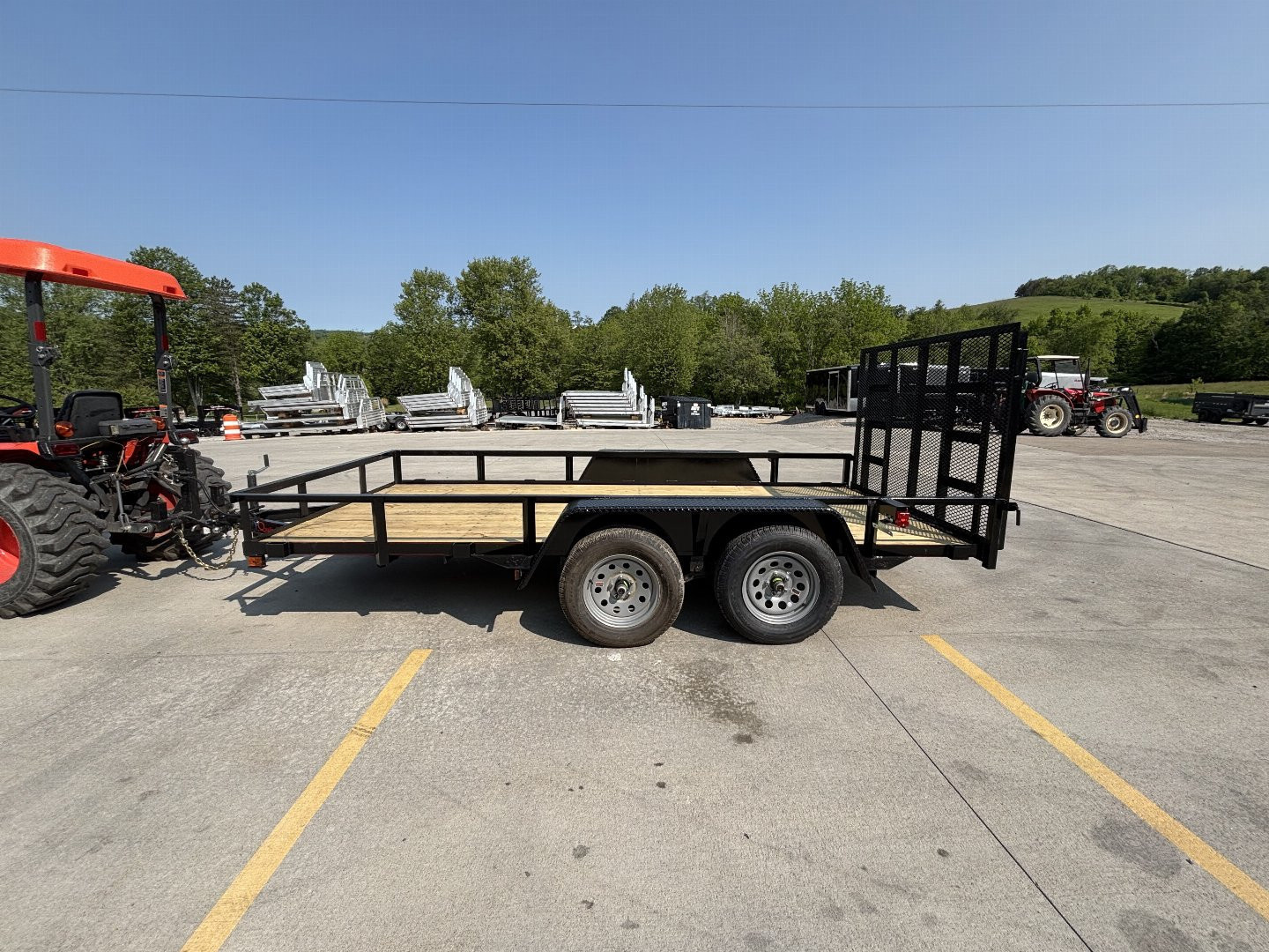New 2026 Quality Trailers 77"X14' Economy Tandem Axle Utility Trailer (No Dove Tail) - 7000# GVWR