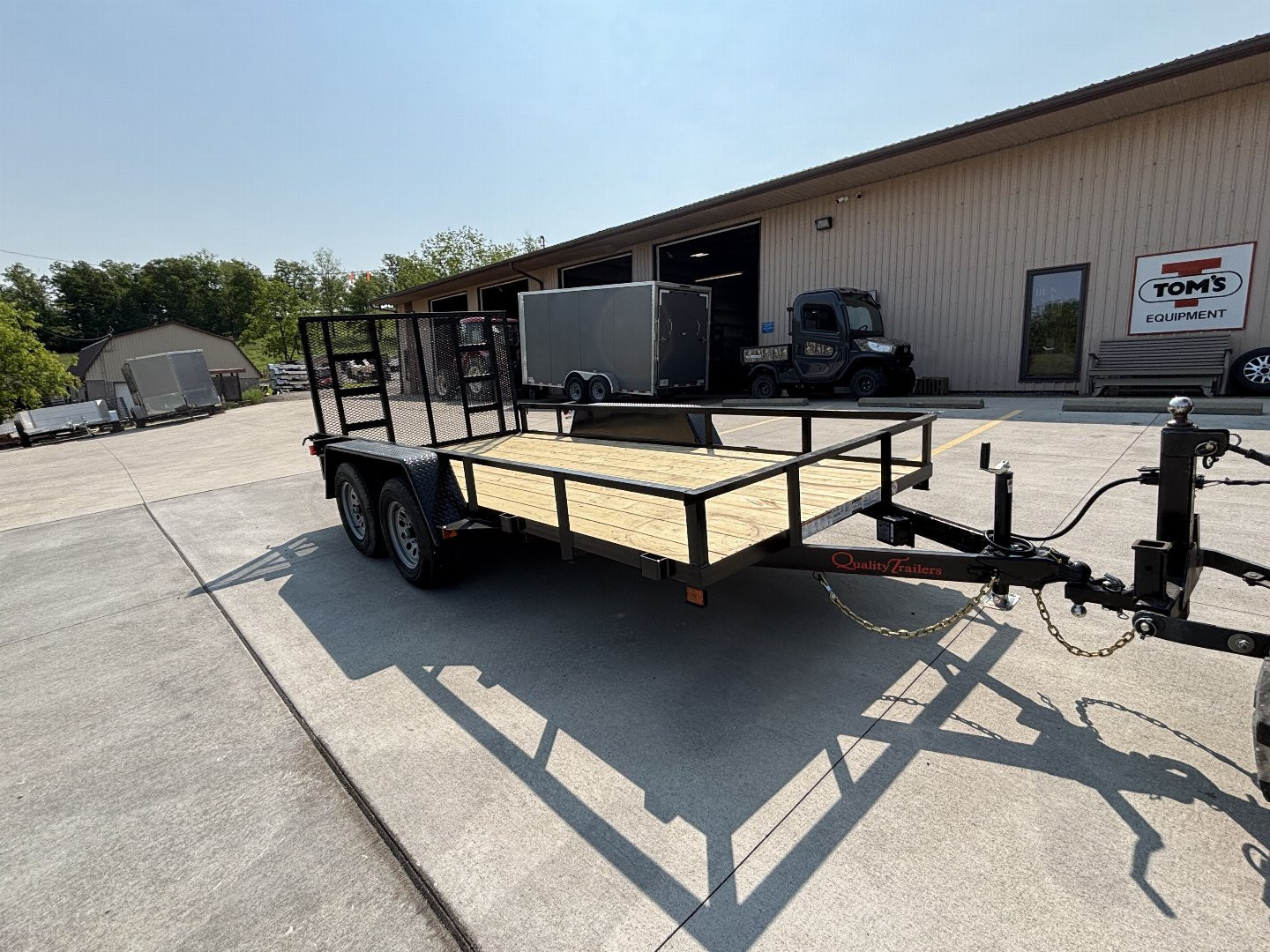 New 2026 Quality Trailers 77"X14' Economy Tandem Axle Utility Trailer (No Dove Tail) - 7000# GVWR