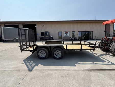 New 2026 Quality Trailers 77 X14' Economy Tandem Axle Utility Trailer (No Dove Tail) - 7000# GVWR
