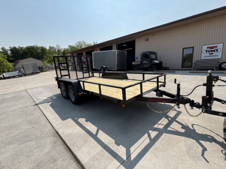 New 2026 Quality Trailers 77"X14' Economy Tandem Axle Utility Trailer (No Dove Tail) - 7000# GVWR
