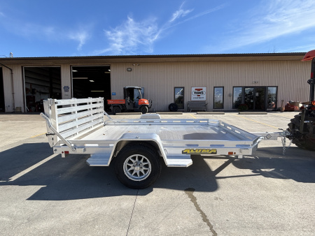 New 2026 Aluma Trailers - 7710H-S-BT Utility Trailer w/ Bi-Fold Ramp - 2990# GVWR