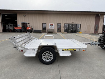 New 2026 Aluma 638BT Aluminum Utility Trailer w/  Bi Fold Ramp - 2000# GVWR