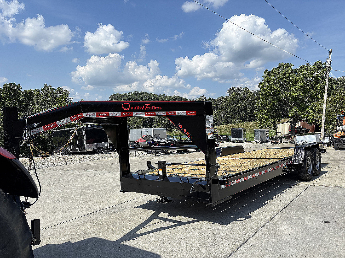 New 2026 Quality Trailers 24' Pro Series Gooseneck Tilt Equipment Hauler Trailer - 15000# GVWR