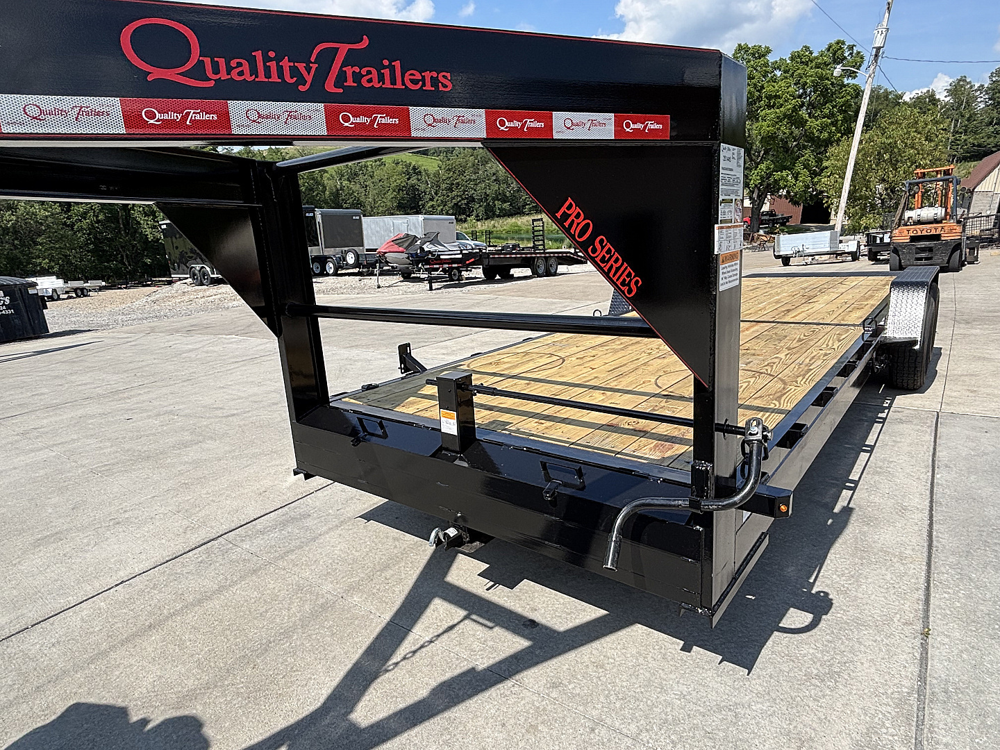 New 2026 Quality Trailers 24' Pro Series Gooseneck Tilt Equipment Hauler Trailer - 15000# GVWR