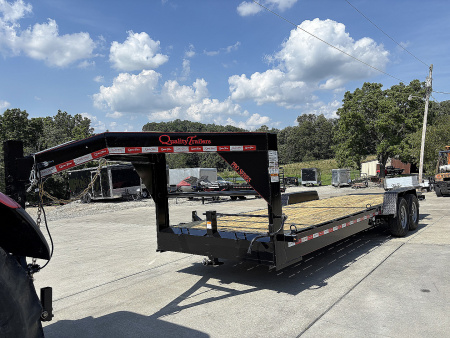 New 2026 Quality Trailers 24' Pro Series Gooseneck Tilt Equipment Hauler Trailer - 15000# GVWR