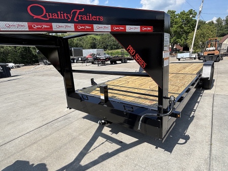 New 2026 Quality Trailers 24' Pro Series Gooseneck Tilt Equipment Hauler Trailer - 15000# GVWR