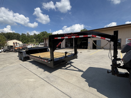 New 2026 Quality Trailers 24' Pro Series Gooseneck Tilt Equipment Hauler Trailer - 15000# GVWR