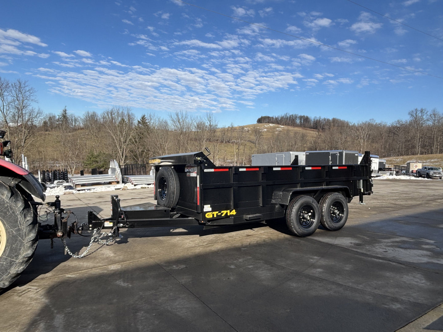 New 2026 Griffin Trailers GT 7 x 14 Low Profile Dump Trailer - 14000# GVWR