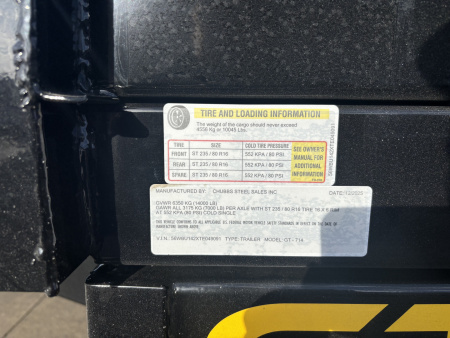 New 2026 Griffin Trailers GT 7 x 14 Low Profile Dump Trailer - 14000# GVWR