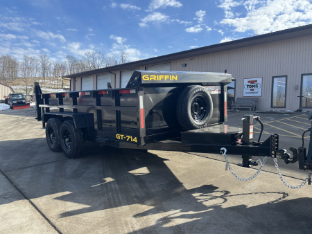 New 2026 Griffin Trailers GT 7 x 14 Low Profile Dump Trailer - 14000# GVWR