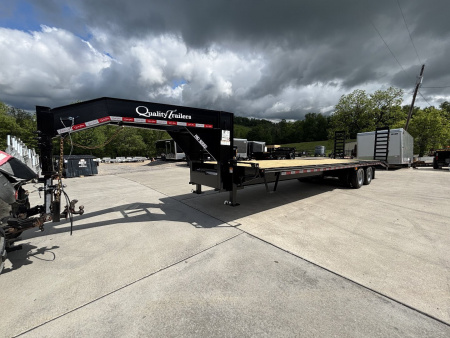 New 2026 Quality Trailers 30' Gooseneck (26' + 4' Pop Up Dovetail) Pro Series - Tandem Dually - 25000# GVWR