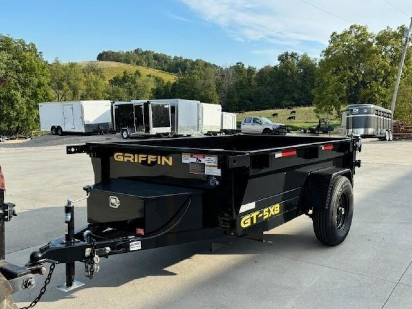 New 2026 Griffin Trailers GT 5X8 Single Axle Dump Trailer - 5200# GVWR