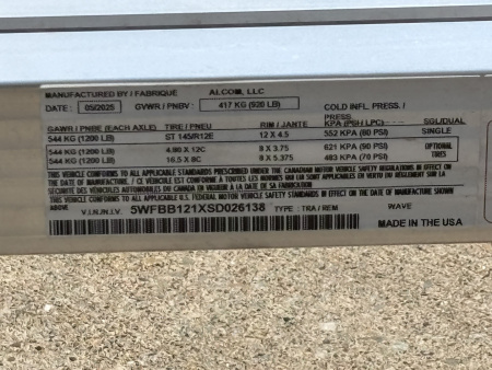 New 2025 Triton Trailers Wave (One Place) Watercraft Trailer - 920# GVWR