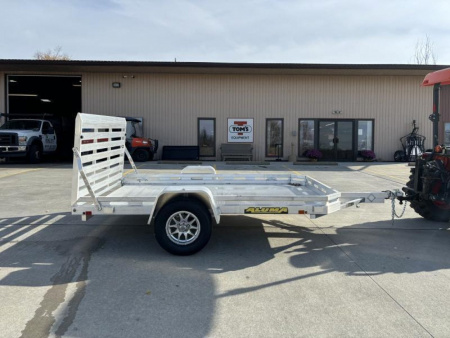 New 2026 Aluma Trailers 7710 H-S-TG Aluminum Utility Trailer W/ Ramp - 2990# GVWR