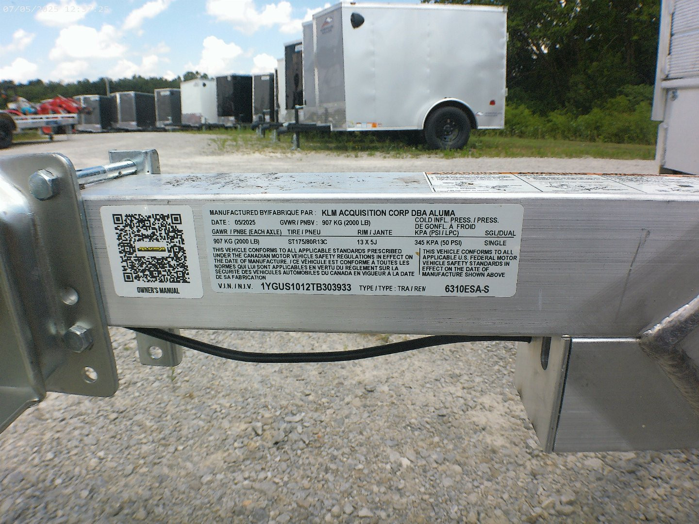New 2026 Aluma 6310ESA-S Utility Trailer