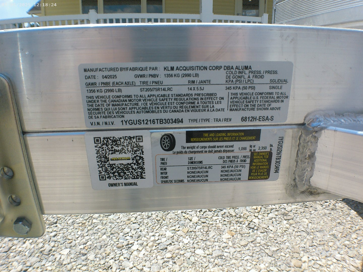 New 2026 Aluma 6812H-ESA-S Utility Trailer