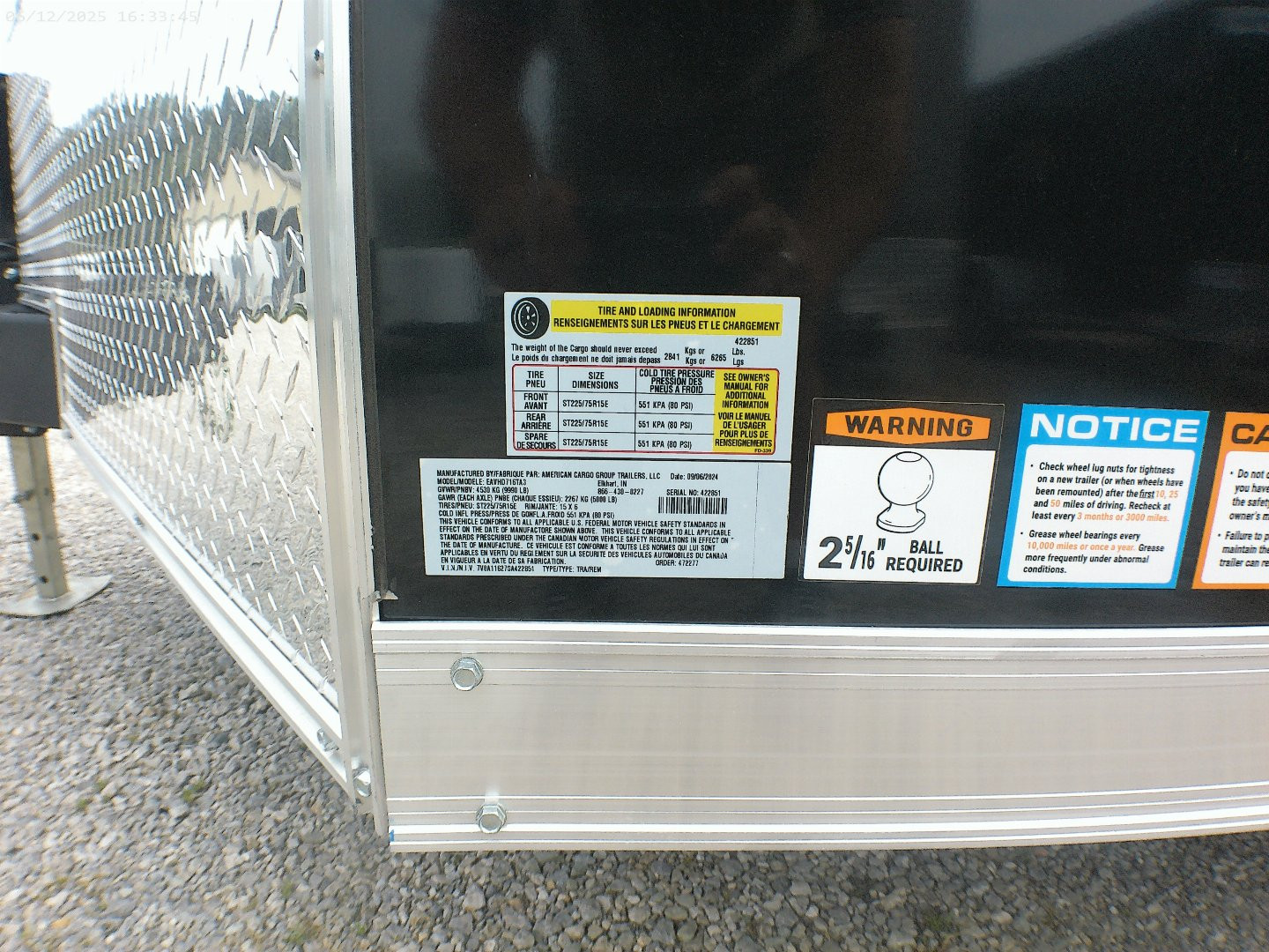 New SOLAR PACKAGE - 2025 American Hauler Eagle HD 7x16 Premium Enclosed Trailer