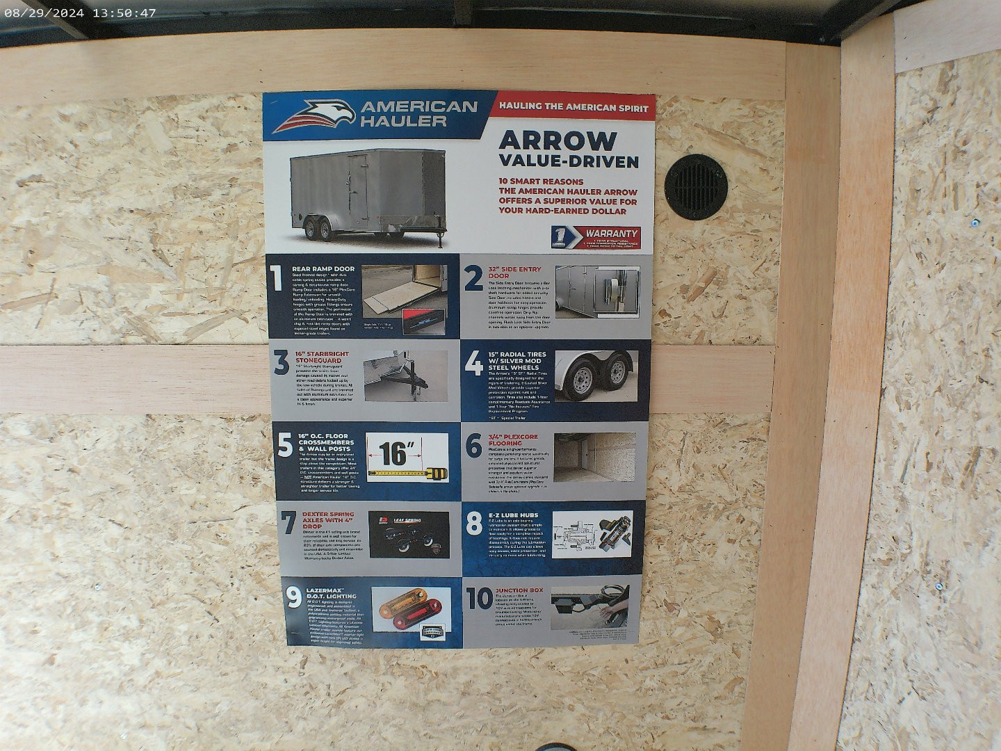 New 2025 American Hauler Arrow 5x8 Deluxe Cargo / Enclosed Trailer