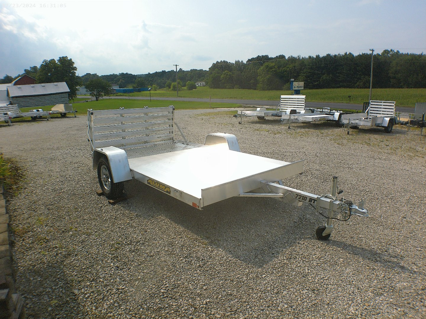 New 2025 Aluma 7210S-BT Utility Trailer